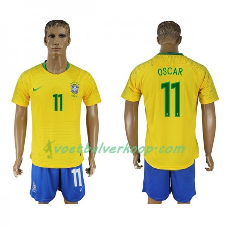 Brazilië Oscar 11 Thuisshirt WK voetbal 2018
